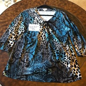 Avenue Blue leopard print